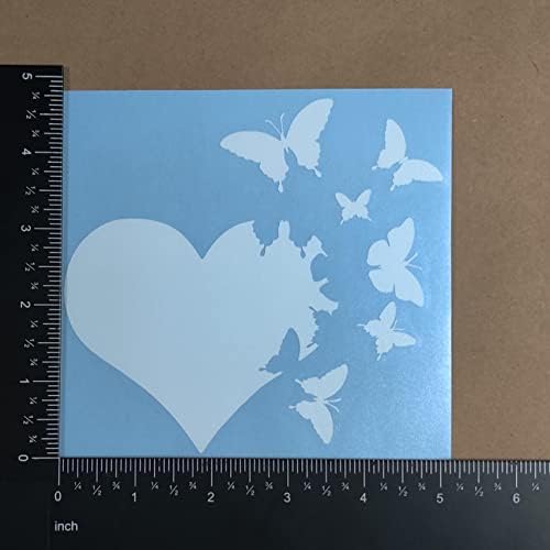 Decalque de borboleta 4 pacote: borboletas, coração de borboleta, borboletas detalhadas