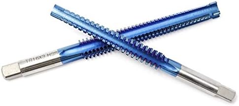 Mountain Men Auger Bit 1pc HSS TR8-TR16MM MAISTA esquerda parafuso da máquina Torneira Trepezoidal de revestimento revestido azul Torneira para parafuso de perfuração de metal Torneira