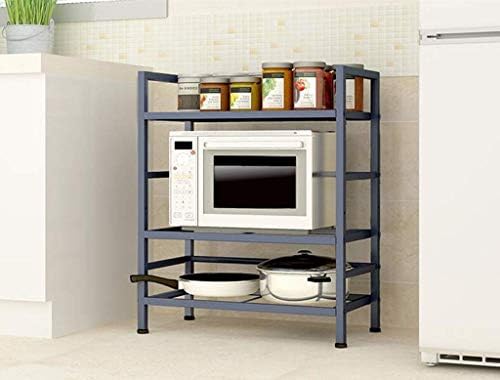 HTLLT Durável Rack de armazenamento Durável Rack de cozinha piso multi-camada roda de roda Rack de gaveta de armazenamento removível