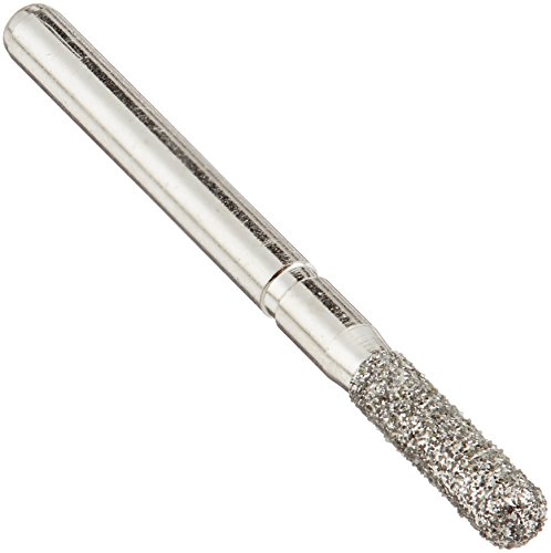 Burs de diamante multiuso de Crosstech 836kr/016s, shank de aperto de fricção, médio, cilindro de extremidade redonda