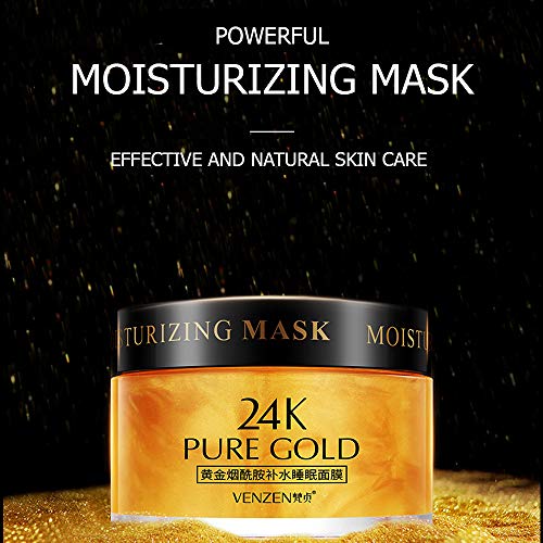 Venzen essência 24k niacinamida pura niacinamida Máscara de sono hidratante Efeito de luxo natural hidratante pele 120g