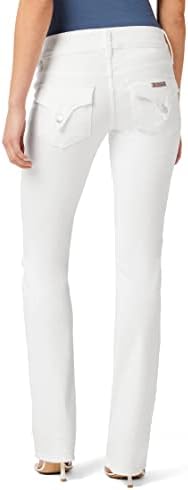 Hudson Women's Beth Mid Rise, Petite Baby Bootcut Jean With Back Flap Pockets RP
