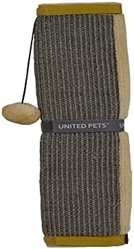 United Pets Cat Scratcher - Tapete de arranhão para gato para ser enrolado nas pernas da mesa em Sisal. Cor: cinza e bege