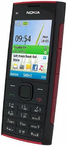 Nokia x2 vermelho no telefone preto desbloqueado