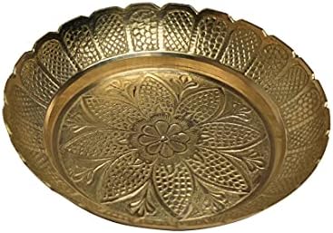 Criação Aditri Placa Nakshi, Brass decorativas Prações indianas Prações Katori para Pooja Pooja Utensílios de itens Artigos