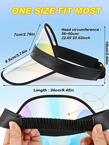 10 pacote solar chapéus de plástico Captura clara de plástico Proteção UV SUNHAT Ajusta de cabeça esportiva para atividades adultas
