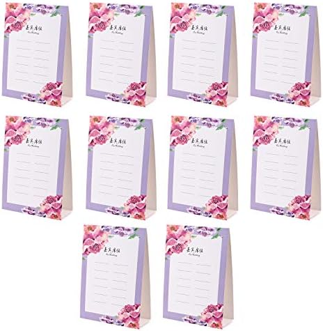 10pcs cartões de mesa criativos Cartões de nomes de impressão de flores Places Cards de casamento Festa para decorações