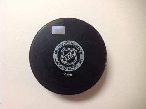 Keith Kinkaid assinou autografado NJ New Jersey Devils Hockey Puck A - Pucks NHL autografados