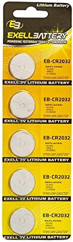 Bateria EXELL 5PK 3V Lithium Cr2032 para relógios Nike SM0020 SM0032 WA0020 WA0040 WC0019 WC0021