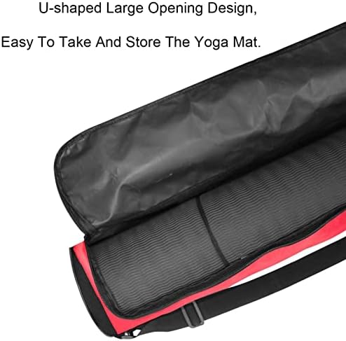 Saco de transportador de tapete de melancia1 com alça de ombro de ioga bolsa de ginástica